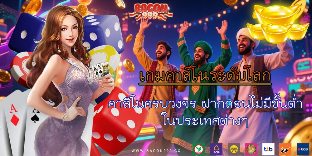 คาสิโนครบวงจร ฝากถอนไม่มีขั้นต่ำ ในประเทศต่างๆ