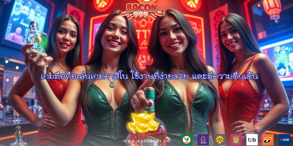 เกมมือถือเล่นเกมคาสิโน ใช้งานที่ง่ายดาย และมีความตื่นเต้น