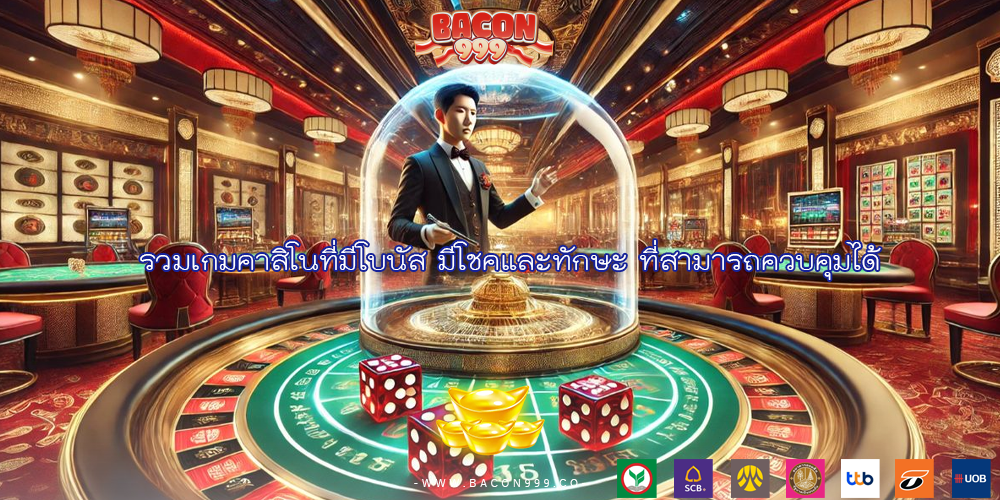 รวมเกมคาสิโนที่มีโบนัส มีโชคและทักษะ ที่สามารถควบคุมได้